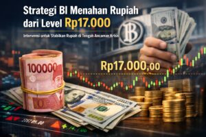 Kurs 17000:Cara BI Menjaga Batas Psikologis